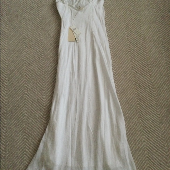 LET ME BE Women's Sheer Bustier Slip Dress-Size M-White-NWT - Picture 8 of 10